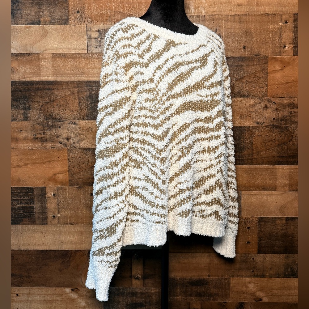 Pol Women's Cream Tan Brown Chunky Sweater Large … - image 3